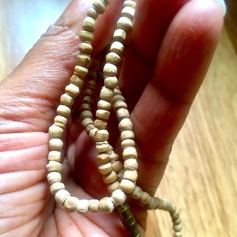 Tulsi Seed Mala Necklace - Picture 3 of 4